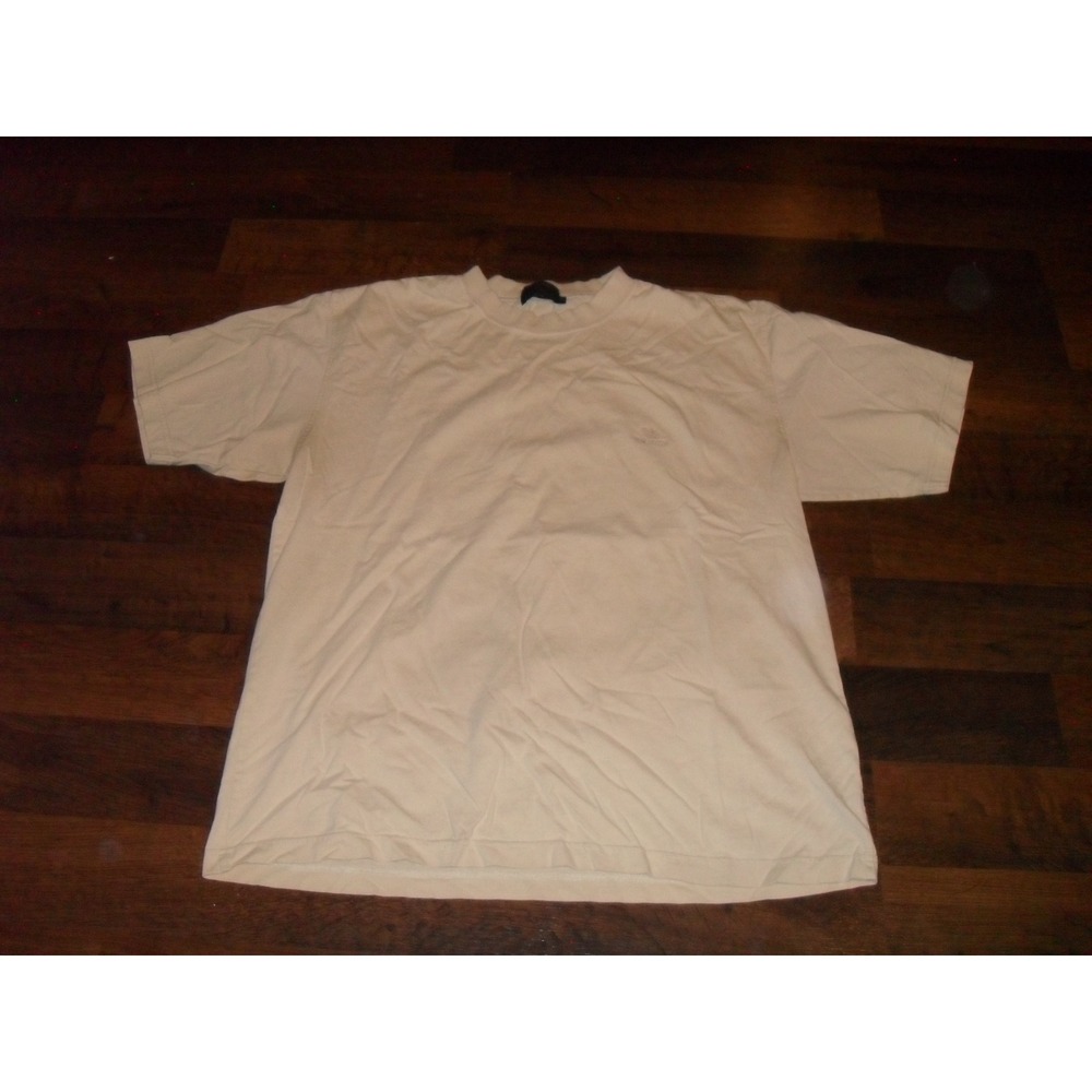 Santa Barbara Polo Racquet Club Mens XL Tan Embroidered Tee T-Shirt  Beige Cream